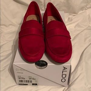 Aldo Cheade red flats Never worn